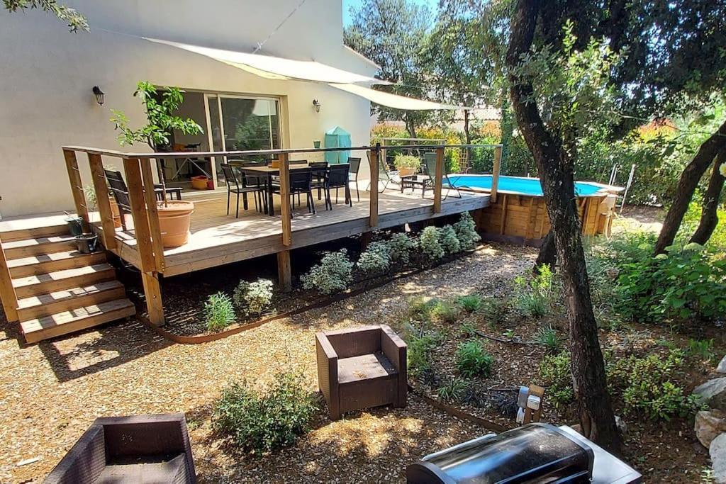 Beaulieu  Villa Garrigue - Piscine, Parking, Maison Entiere מראה חיצוני תמונה